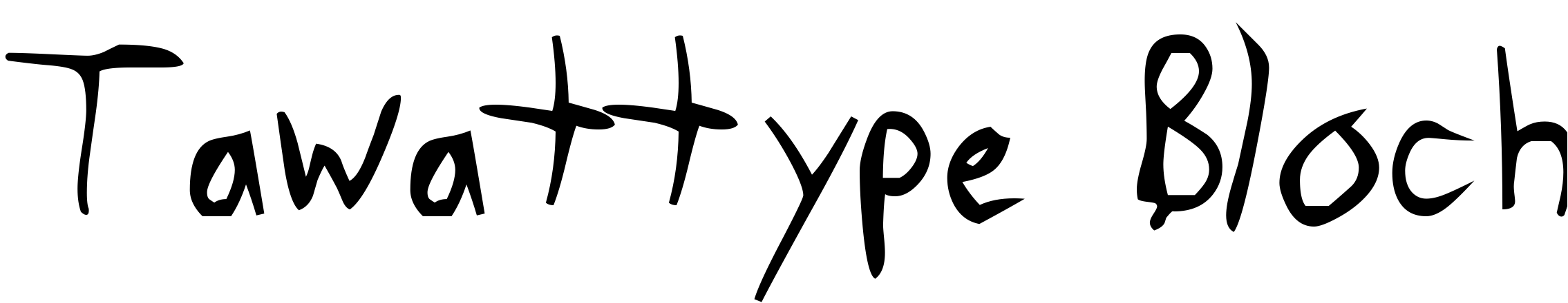 Font Tawattype Bloch