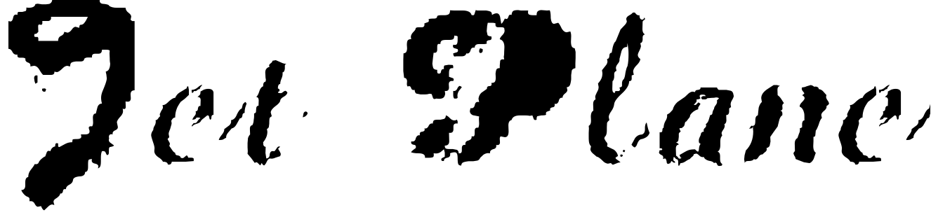 Font Jet Plane