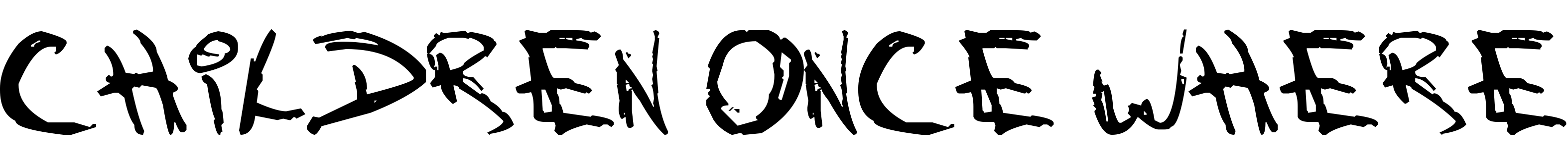 Font Children Once Where