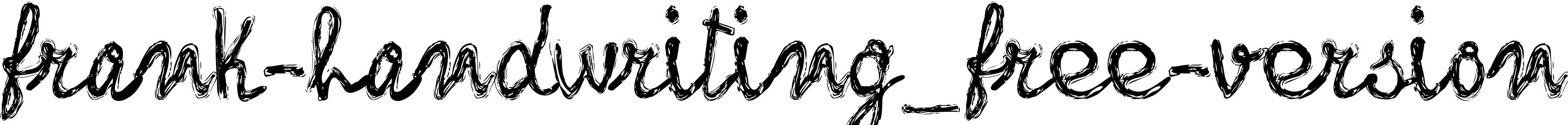Font frank-handwriting_free-version