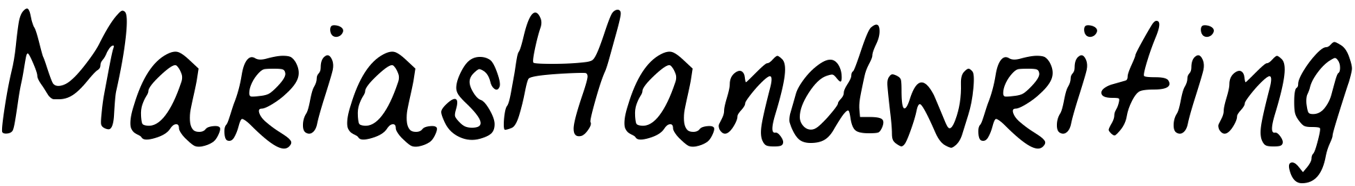 Font MariasHandwriting