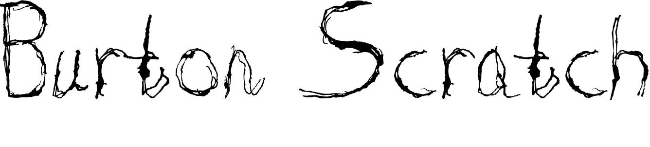 Font Burton Scratch