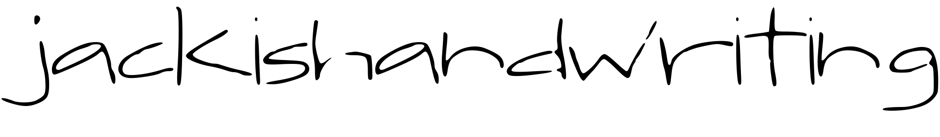 Font jackishandwriting