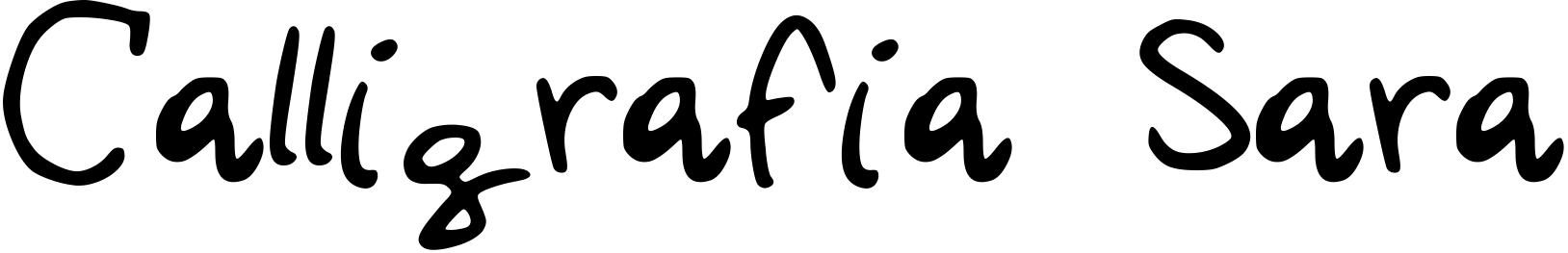 Font Calligrafia Sara