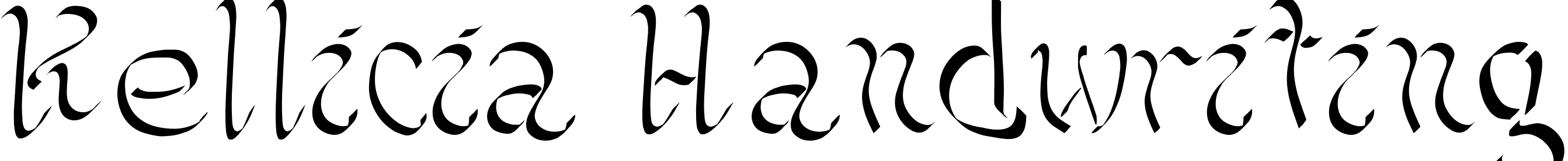 Font Kellicia Handwriting