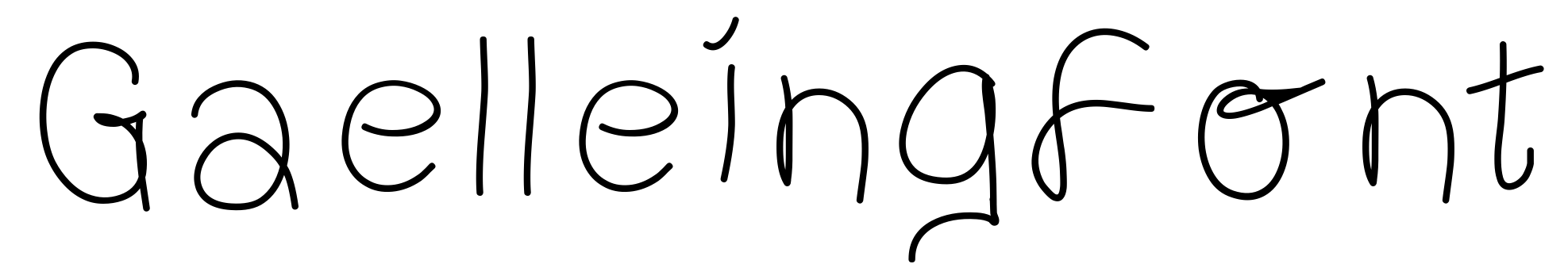 Font GaelleingFont
