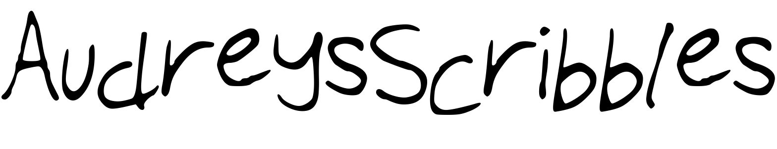 Font AudreysScribbles