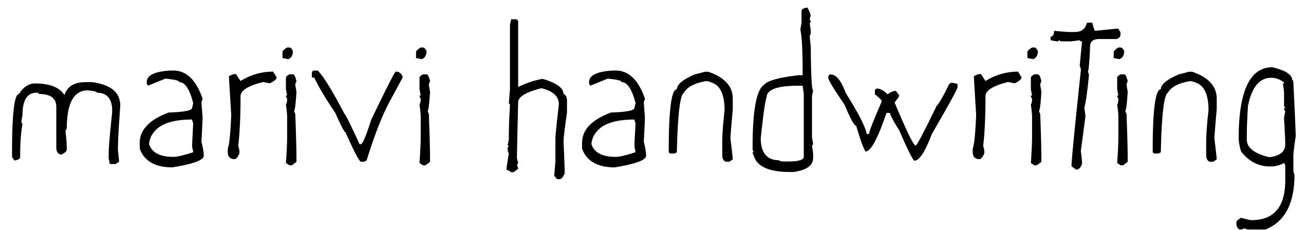 Font marivi handwriting