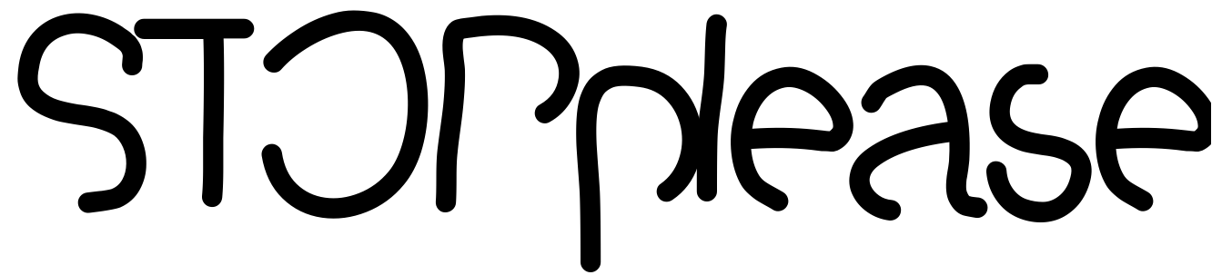 Font STOPplease