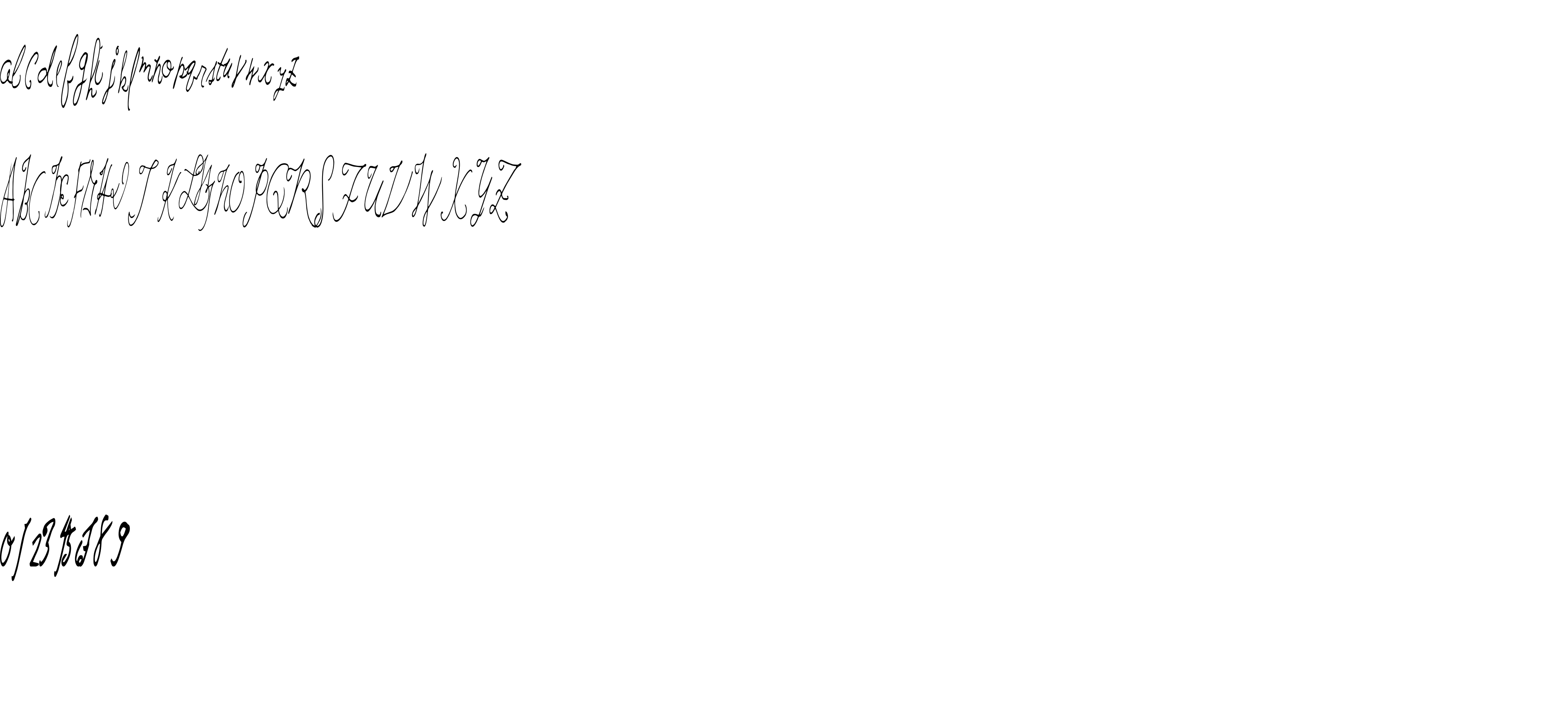 Preview font LastHand