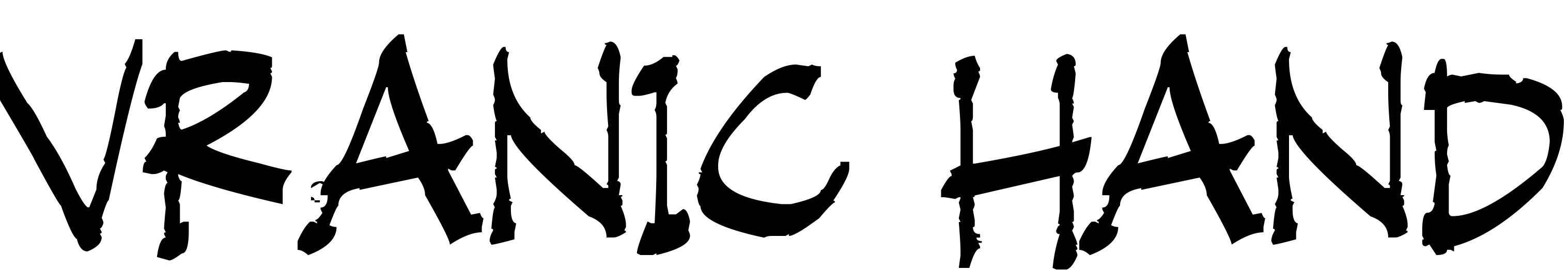 Font Vranic Hand