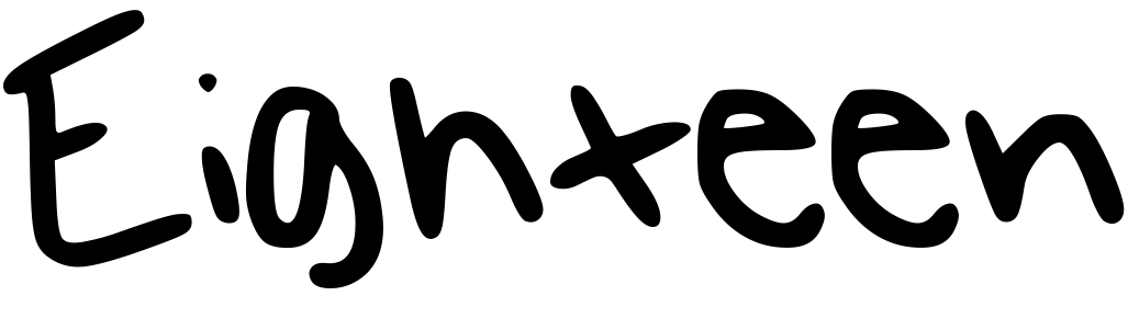 Font Eighteen