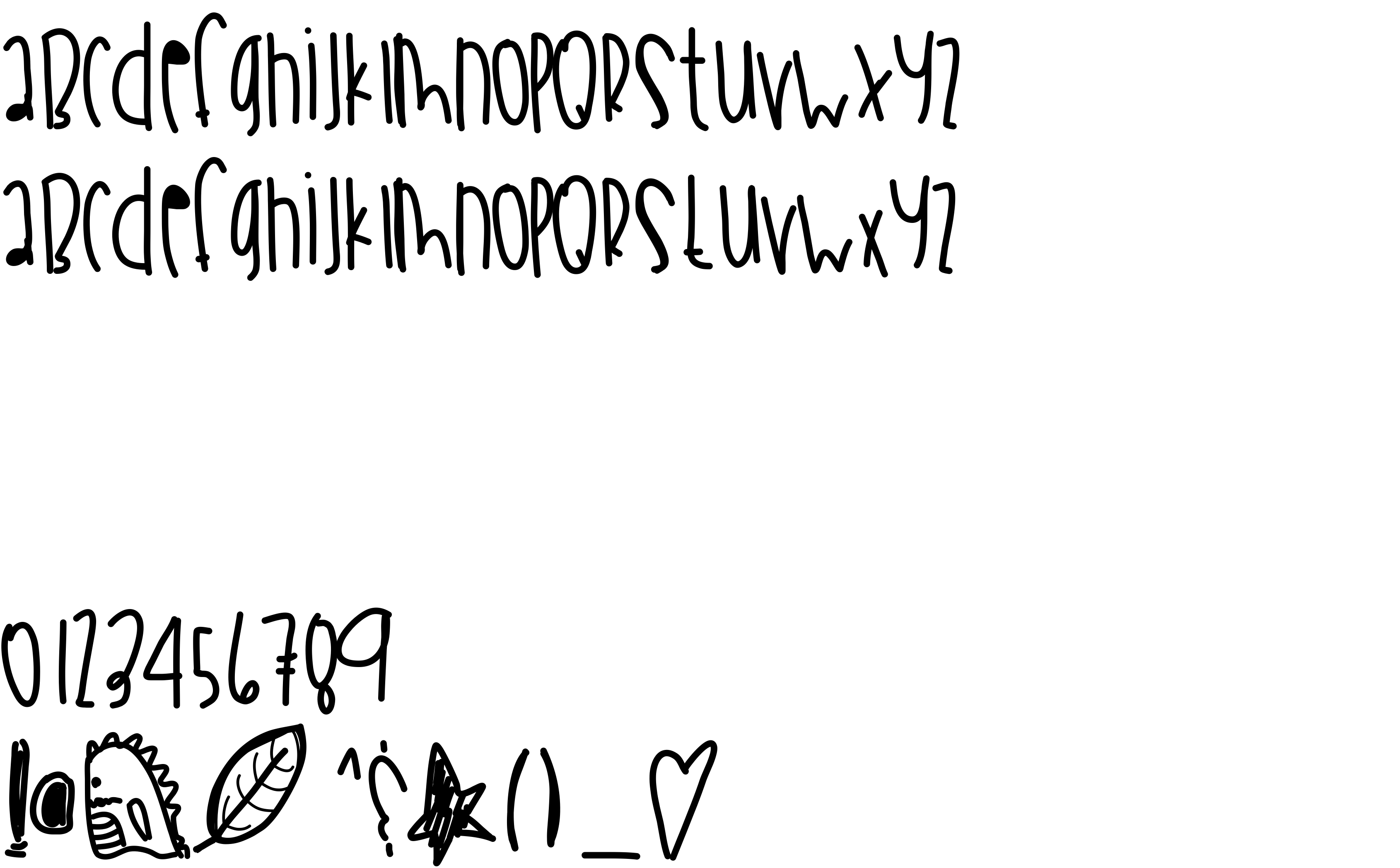 Preview font WildThingsZoo