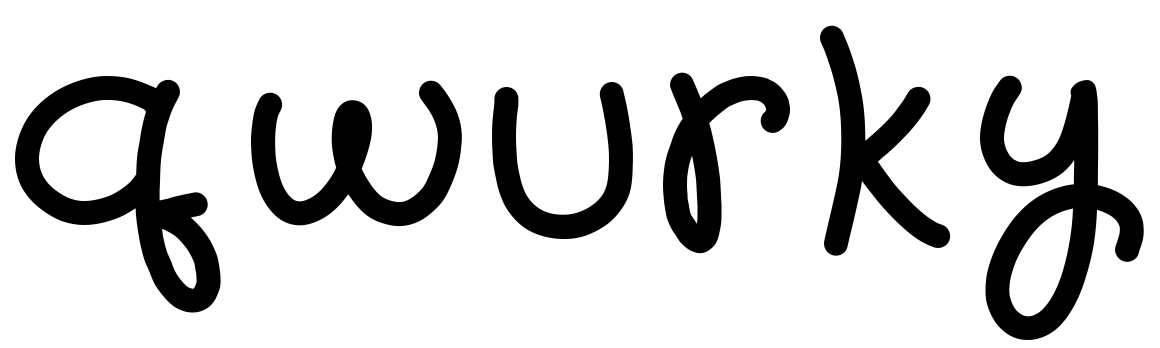 Font qwurky