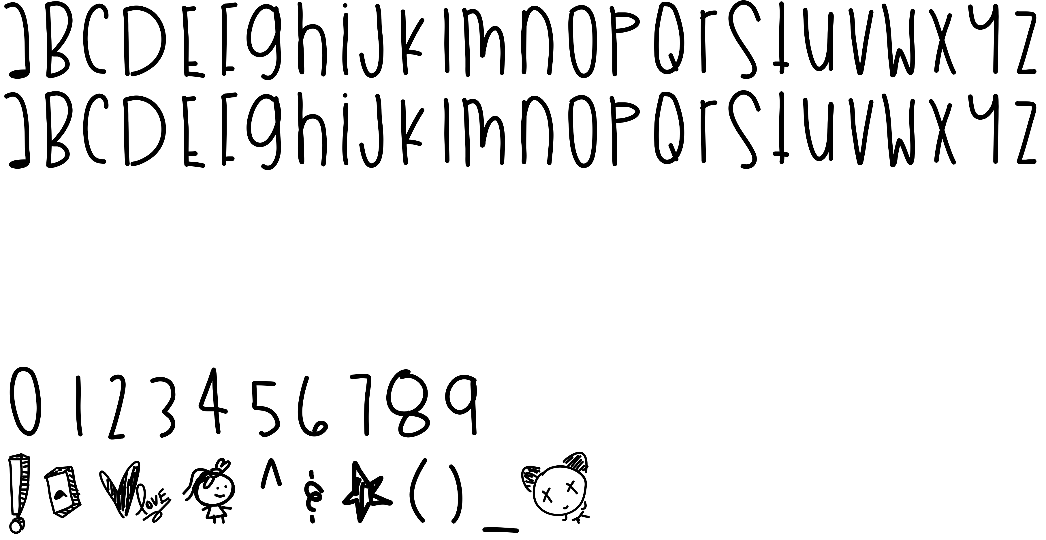 Preview font MyBooThang
