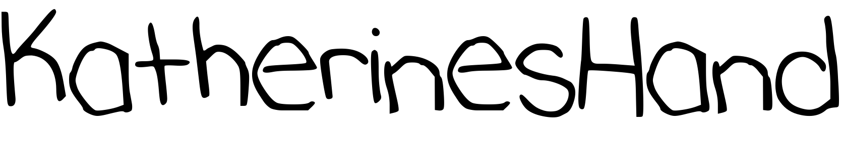Font KatherinesHand