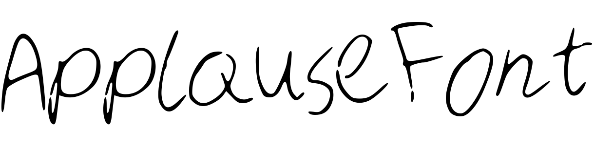 Font ApplauseFont