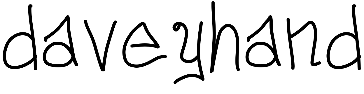 Font daveyhand