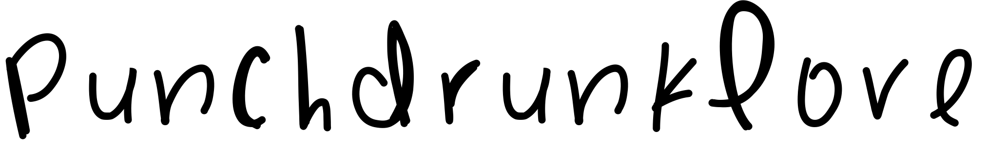 Font PunchDrunkLove