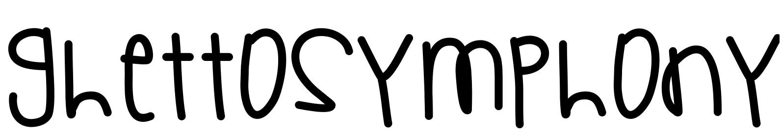 Font GhettoSymphony