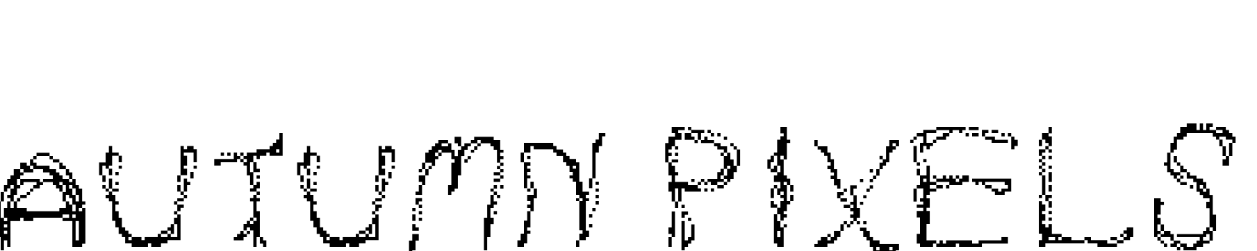 Font Autumn Pixels