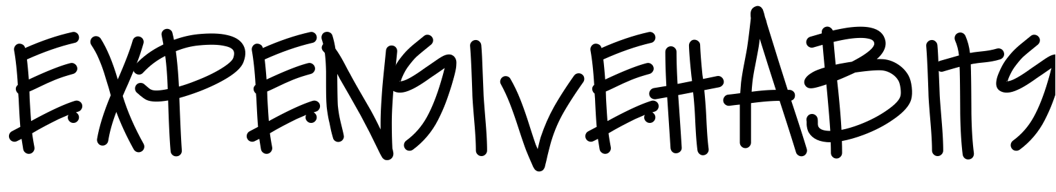 Font ExpensiveHabits