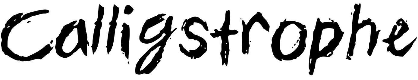 Font Calligstrophe