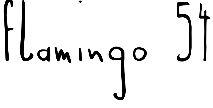 Font Flamingo 54