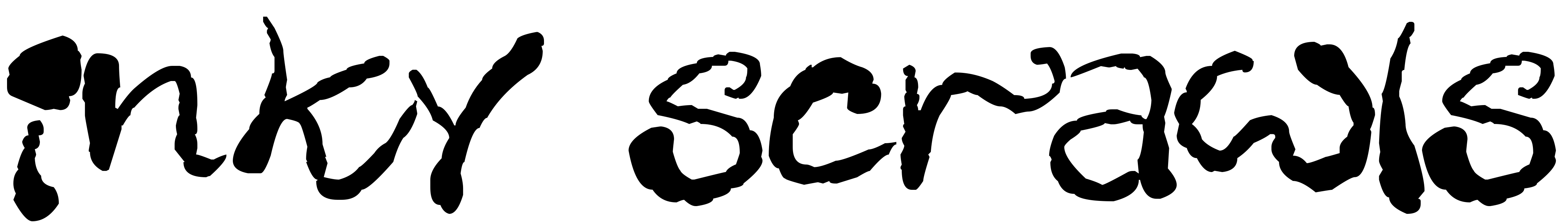 Font Inky Scrawls
