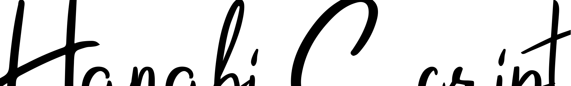 Font Hanabi Script