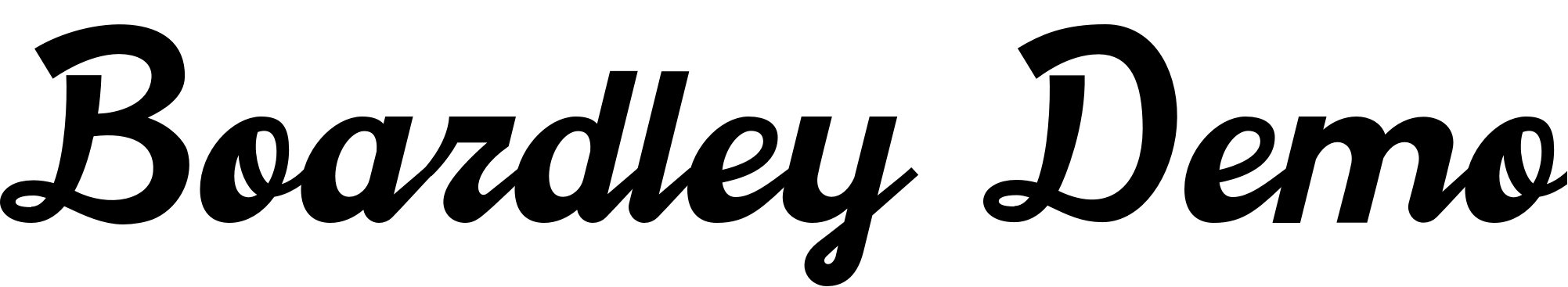 Font Boardley Demo