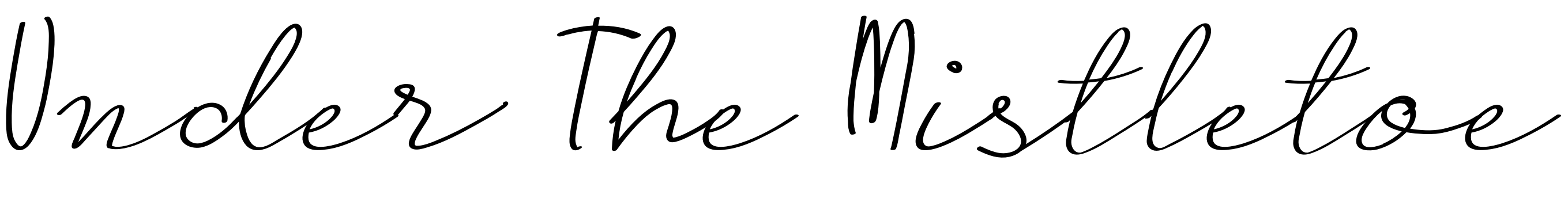 Font Under The Mistletoe