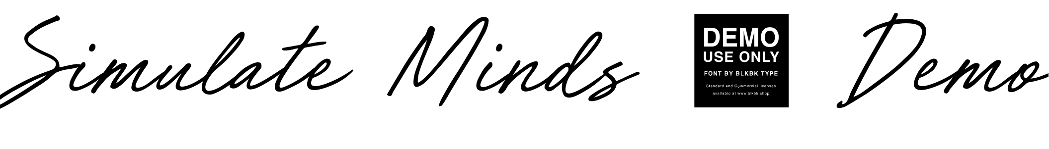 Font Simulate Minds - Demo