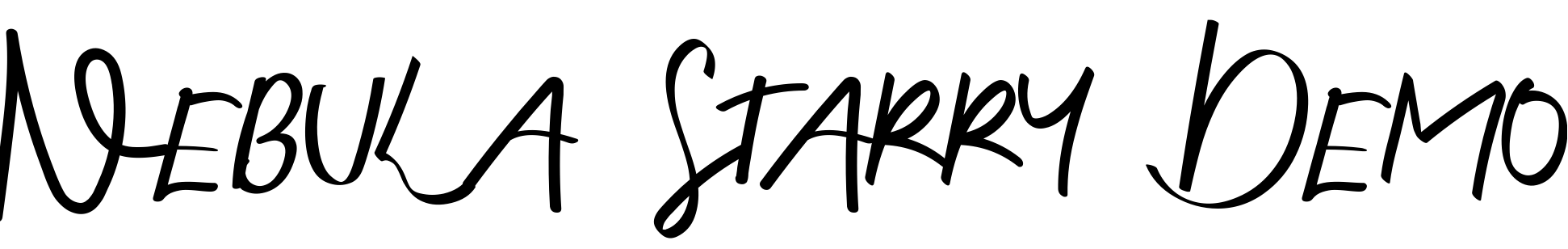 Font Nebula Starry Demo
