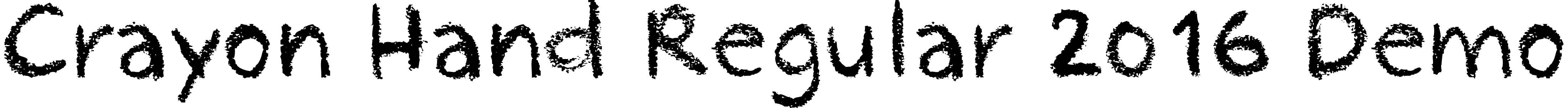 Font Crayon Hand Regular 2016 Demo