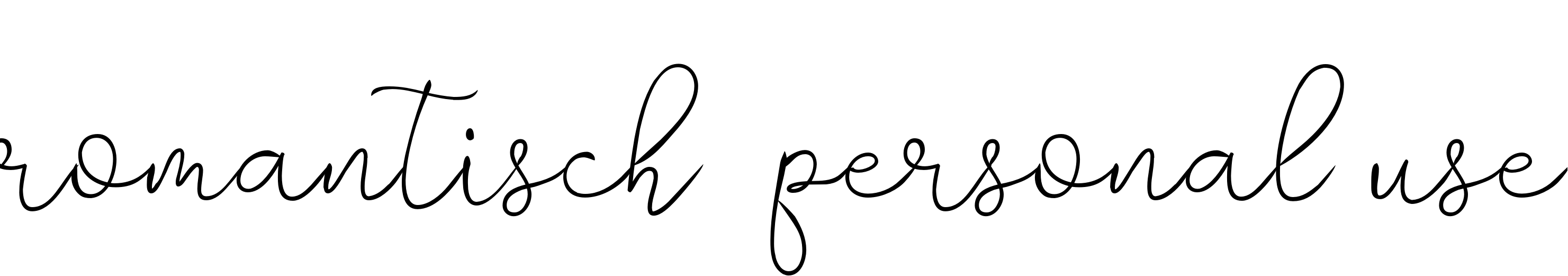 Font romantisch  personal use