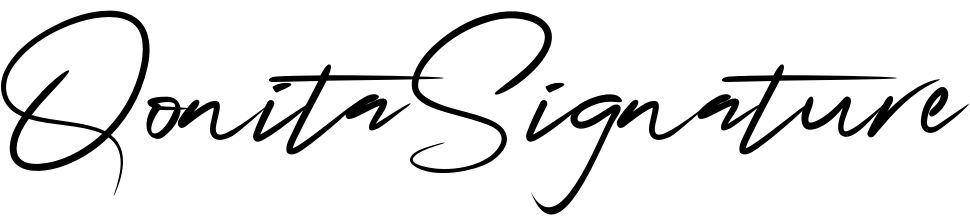Font QonitaSignature