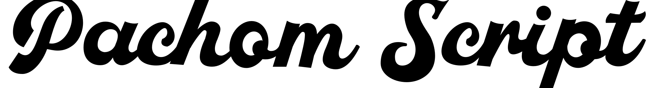 Font Pachom Script