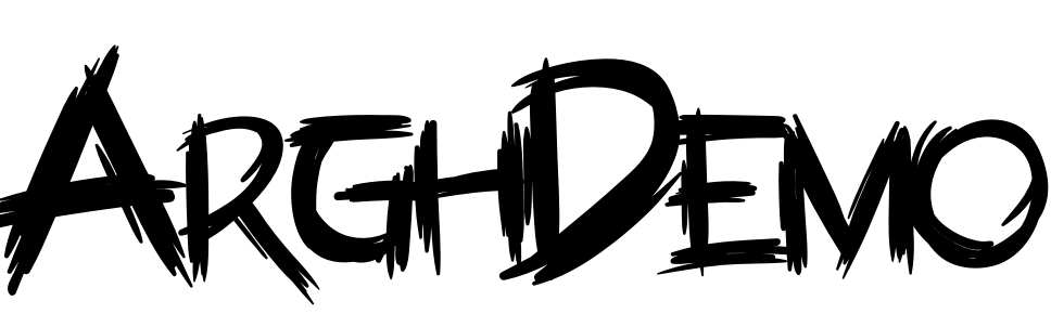 Font ArghDemo