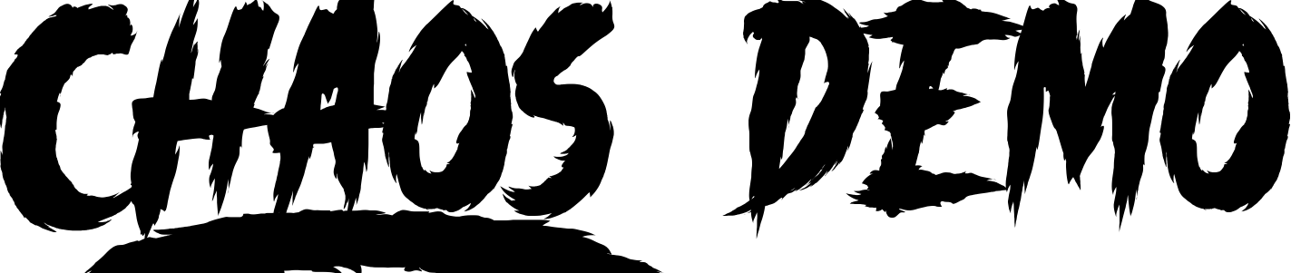 Font _CHAOS DEMO