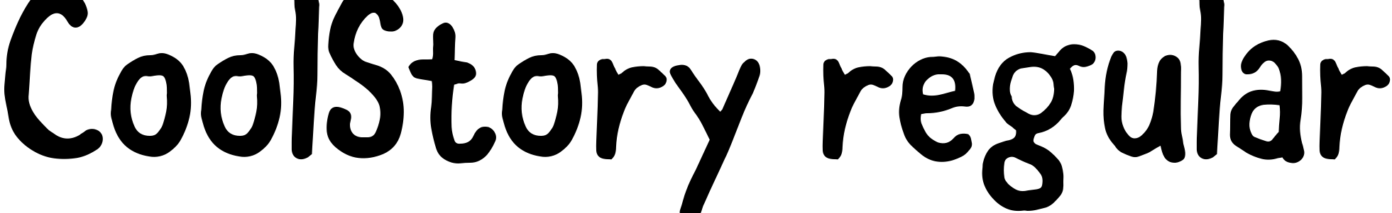 Font CoolStory regular