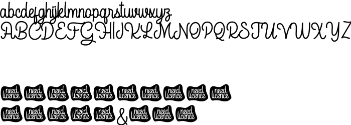 Font AcapelaDEMO