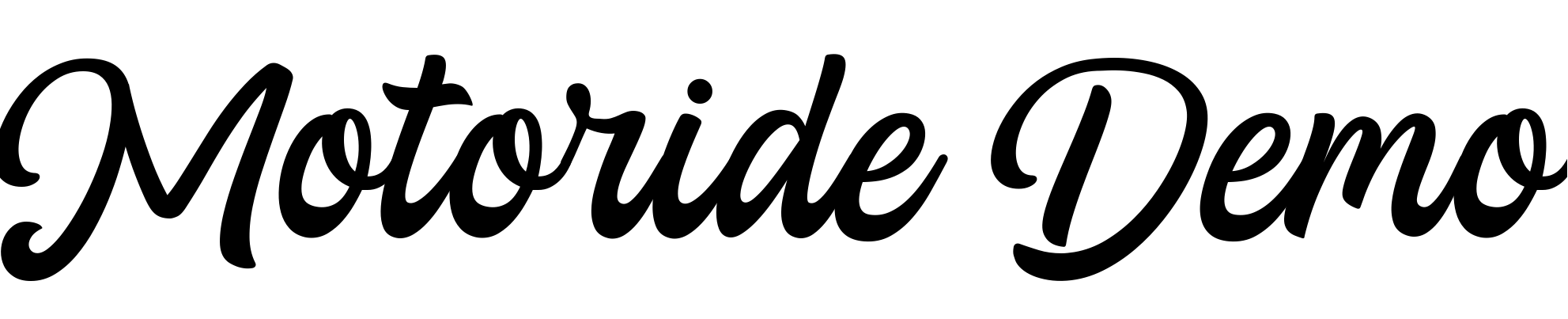Font Motoride Demo