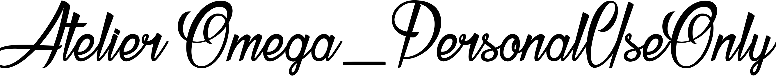 Font Atelier Omega_PersonalUseOnly