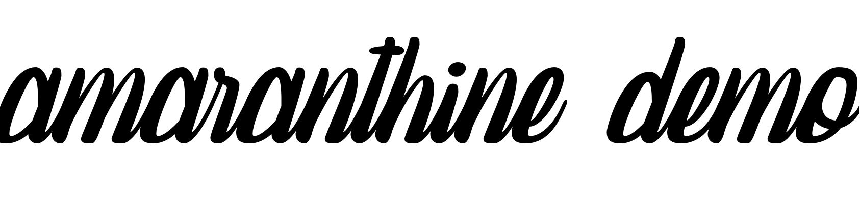 Font amaranthine demo