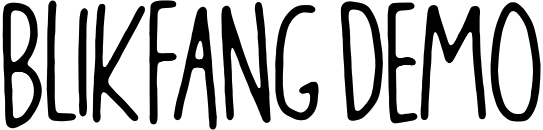 Font Blikfang DEMO