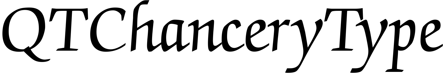 Font QTChanceryType