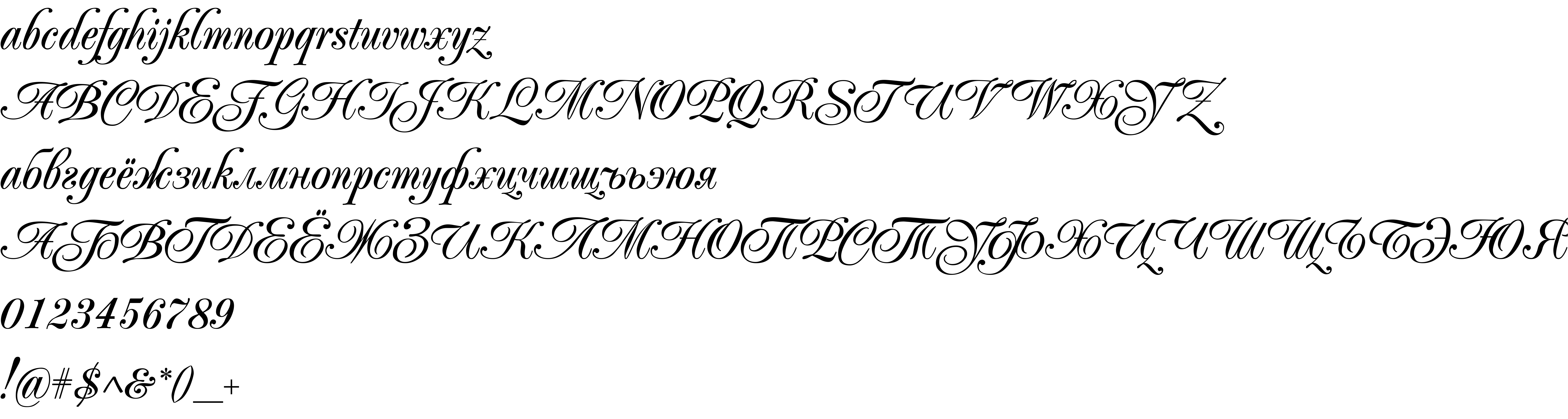 Preview font PopularScript
