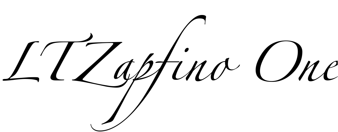 Font LTZapfino One