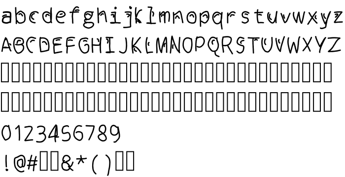Шрифт Bublik